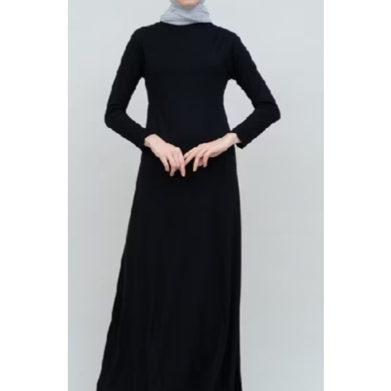 GAMIS SATIN/ DALEMAN LENGAN PANJANG BAHAN SATIN/DALEMAN/ GAMIS