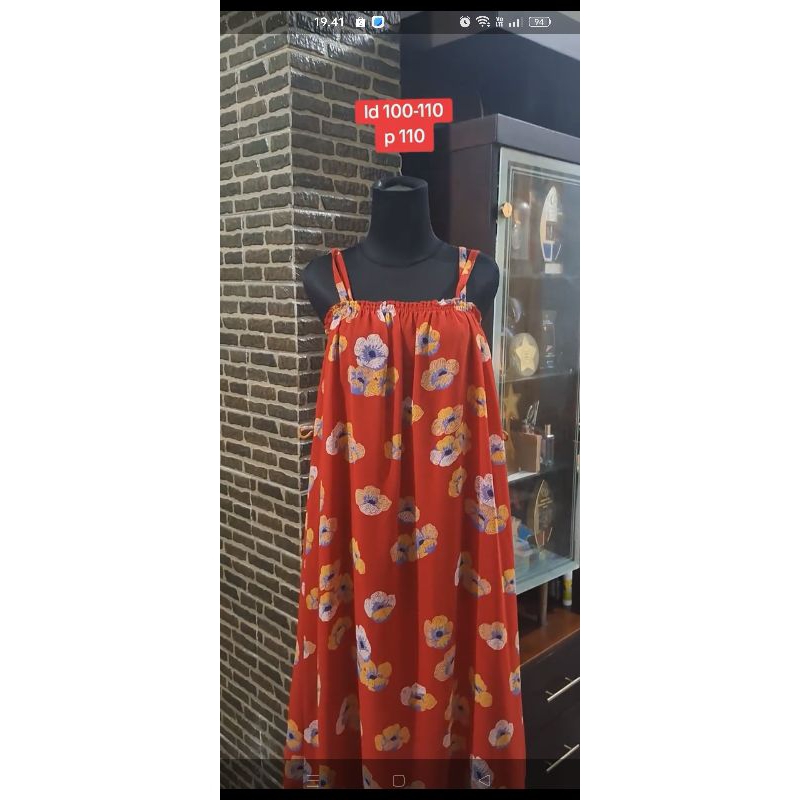 Dress sifon/. Dress overall jumbo