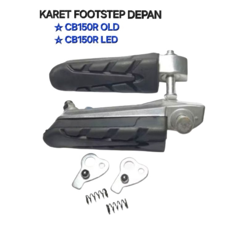 KARET FOOTSTEP DEPAN PIJAKAN KAKI DEPAN CB150R OLD CB150R LED KUALITAS ORIGINAL