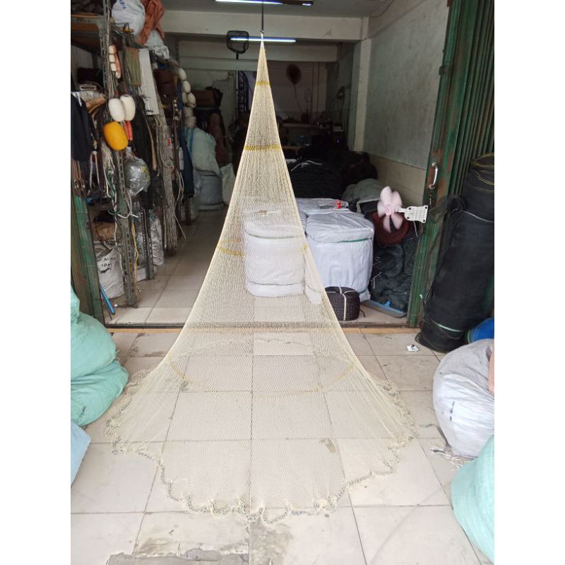 Jala Lempar Nilon Ikan/Udang 7 feet (2,1 meter Lubang 3/4 inc)