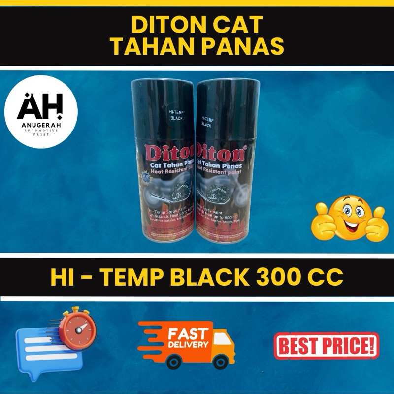 Cat Diton Premium Spray HI - Temp Black (300 CC) Anti Panas