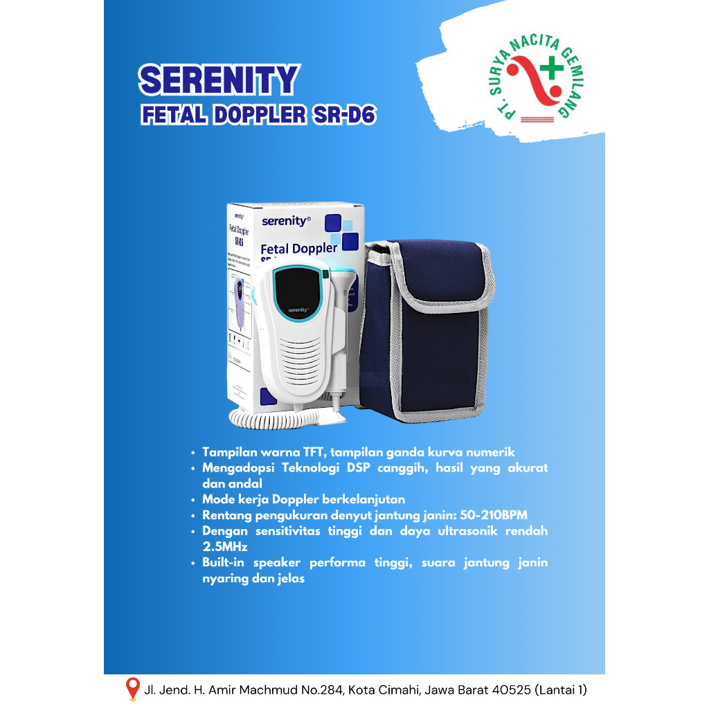 Portable Fetal Doppler Serenity SR-D6