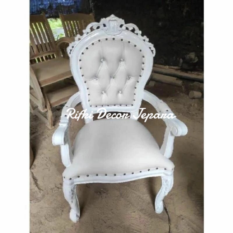 kursi besan Perancis jati / kursi pendamping pelaminan / kursi pendamping manten