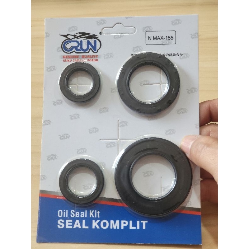 SIL SEAL KOMPLIT / OIL SEAL KIT NMAX 155 ( 2PD ) / AEROX 155 / LEXI / NMAX 155 / ASLI CRUN
