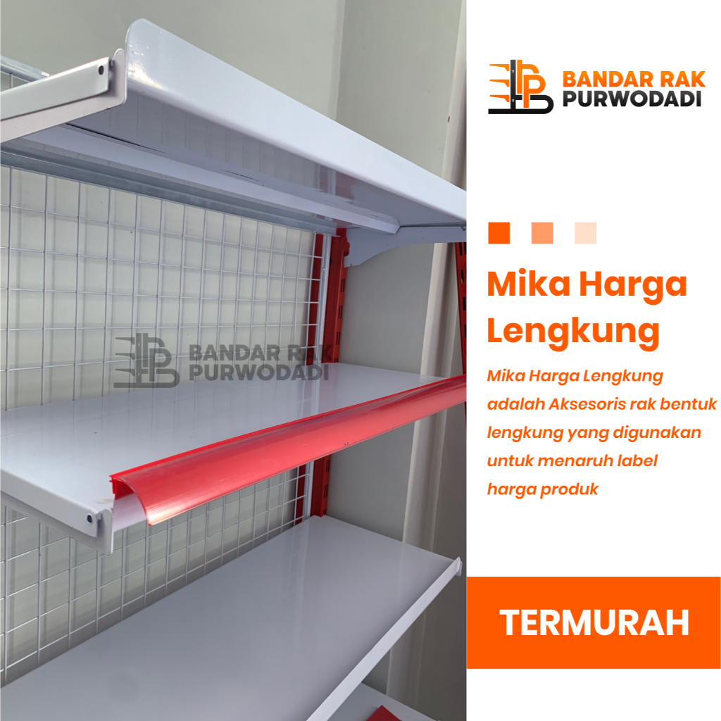 Mika Harga Price Card Rail Card Rak Gondola Minimarket