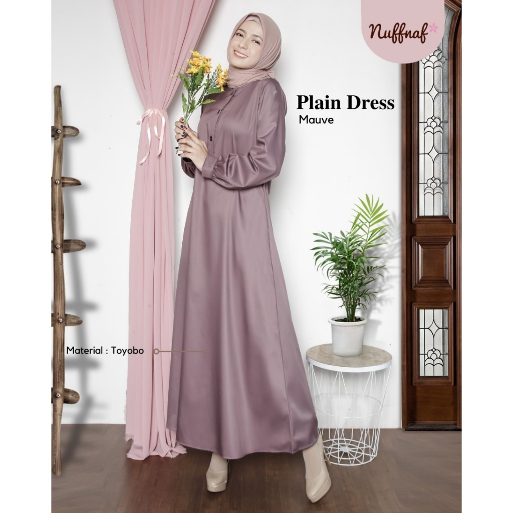 NUFFNAF PLAIN DRESS MAUVE AUTHENTIC