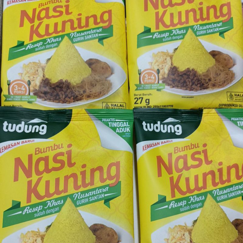 

Tudung Bumbu Nasi kuning Praktis Tinggal Aduk/pack 27g