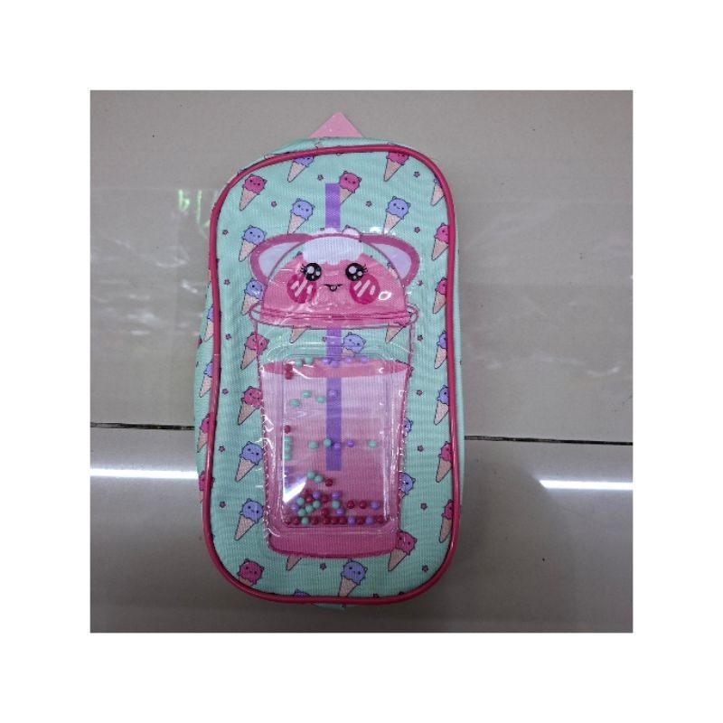 

Kotak pensil resleting/tempat pensil kanvas/tempat pensil resleting/perlengkapan sekolah