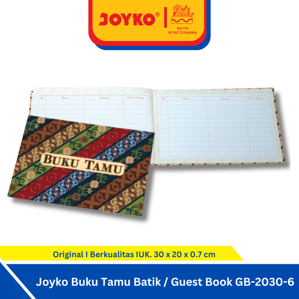 

Guest Book Buku Tamu Daftar Undangan batik Joyko GB-2030-6