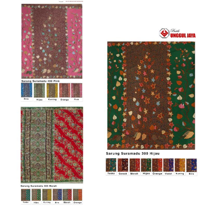 Sarung Batik Wanita Unggul Jaya - Putri Jelita - Suramadu 300, 303, 400