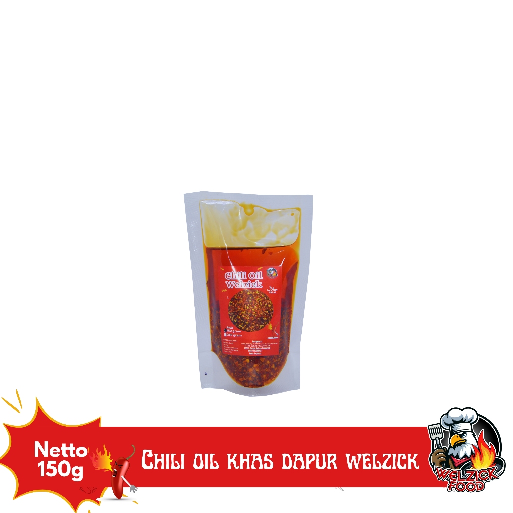 

Welzick Food - Chili Oil Minyak Cabe Pedas Halal Citarasa Khas 150gr
