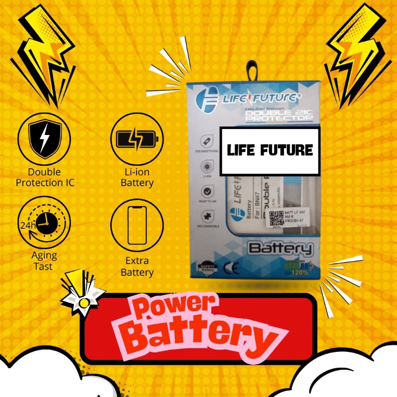 BATERAI XIAOMI REDMI 6 PRO LIFE FUTURE/BN47 BATTERY DOUBLE POWER