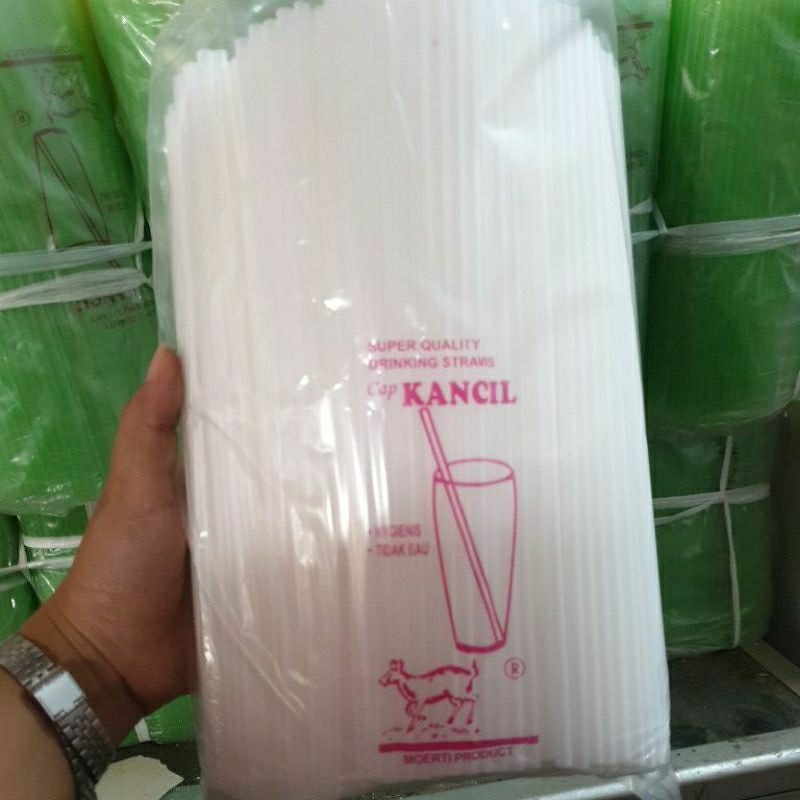 sedotan kancil panjang 25cm lubang kecil sedotan es