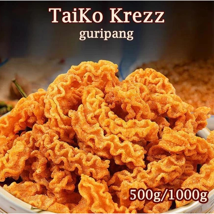 

Taiko Krezz 500g/1000g, camilan/makanan kembung, renyah dan lezat