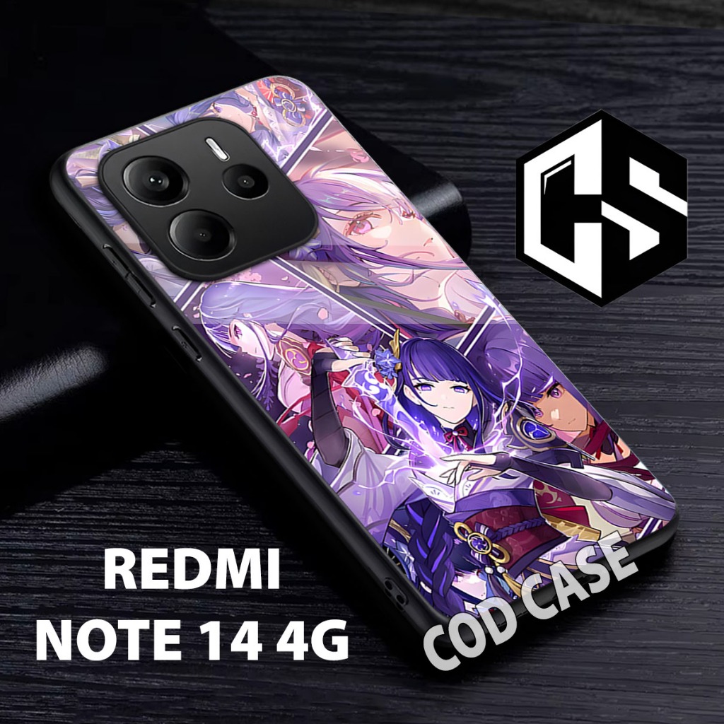 Softcase Glossy REDMI NOTE 14 /motif genshin impact/case redmi note 14 /casing redmi note 14 /glitte