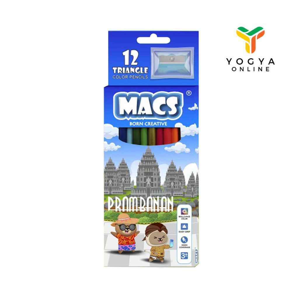 

Macs 12 Color Pencils Seri Indonesia R0523