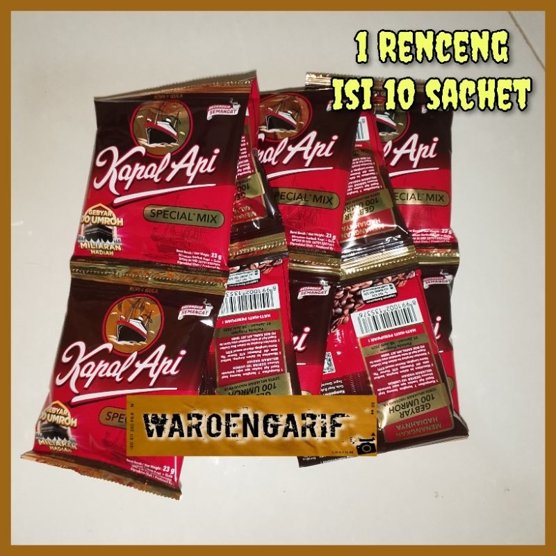 

Kapal Api Spesial Mix 1 Renceng 10 Sachet @23g