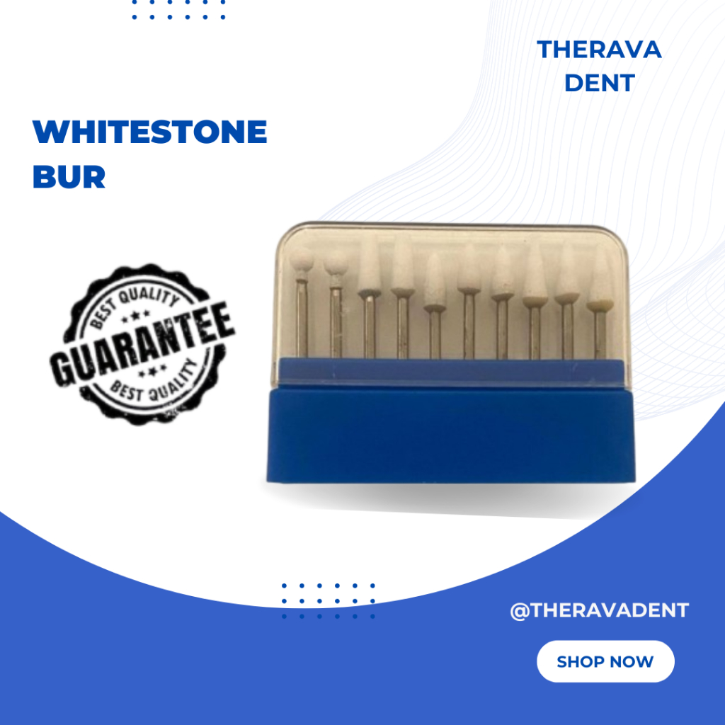Whitestone Bur / Dental Stone White / White Bur Stone Putih Mata Bur Poles Gigi