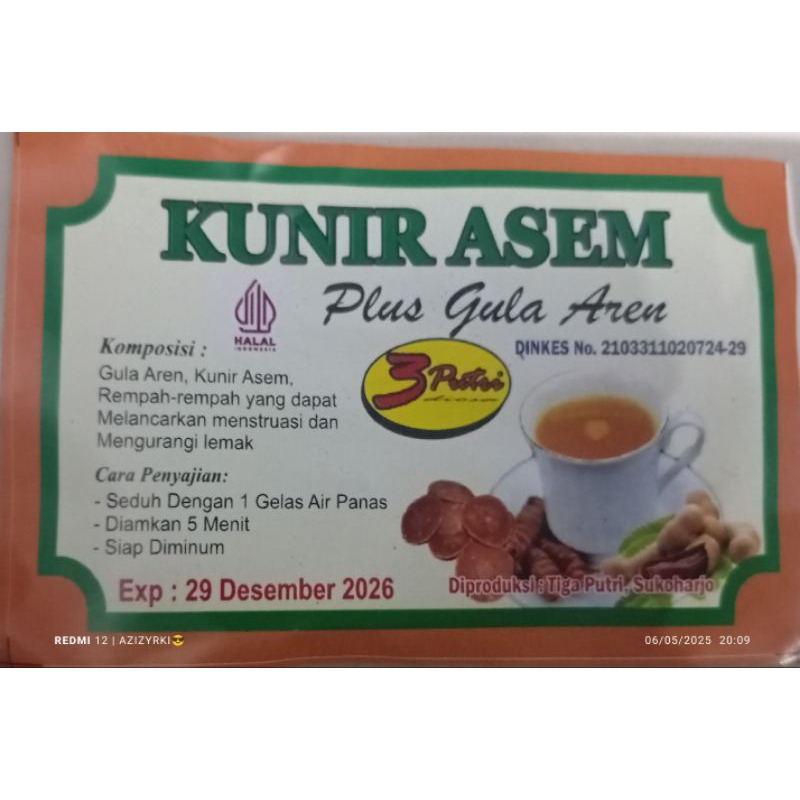 

wedang racik rempah kunir asem