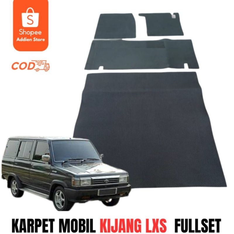 karpet karet matras mobil kijang super lxs satu set karpet tebal mudah di bersihkan