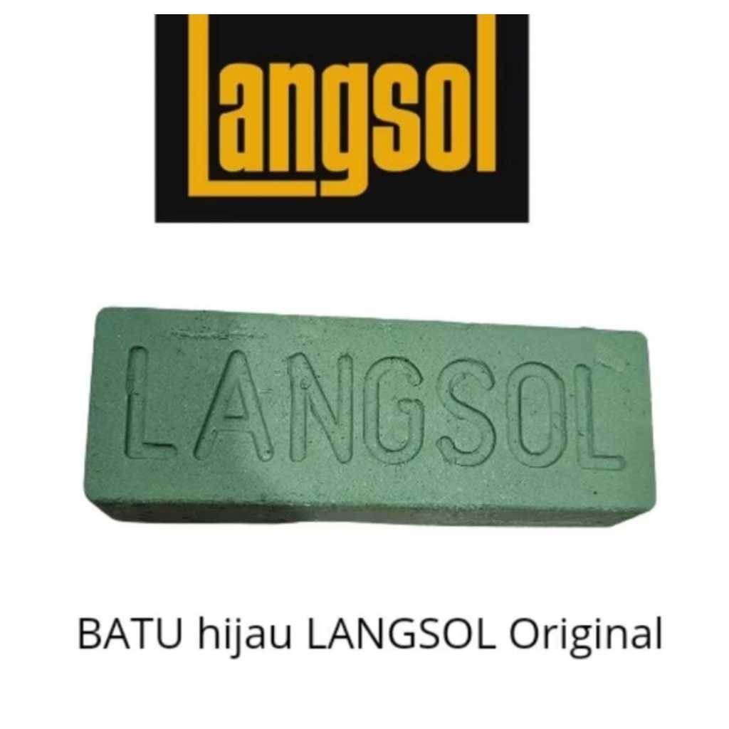 Langsol Hijau Asli Original Germany/Batu Poles pengkilap Langsol/Batu Hijau Poles Langsol