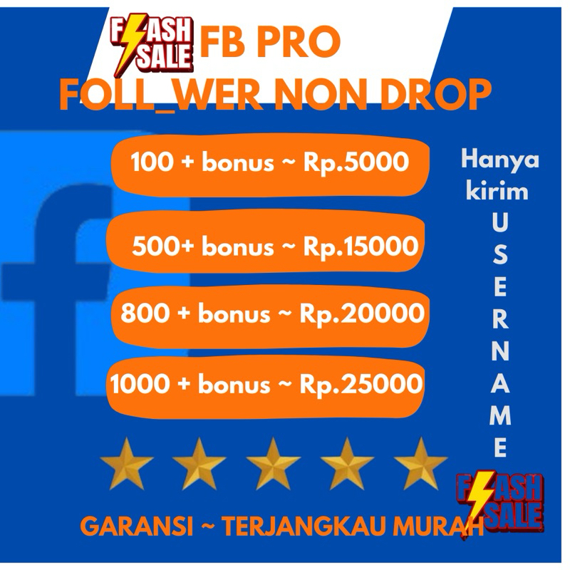 Followers Fb Page | REAL & AKTIF | AMAN NO BOT