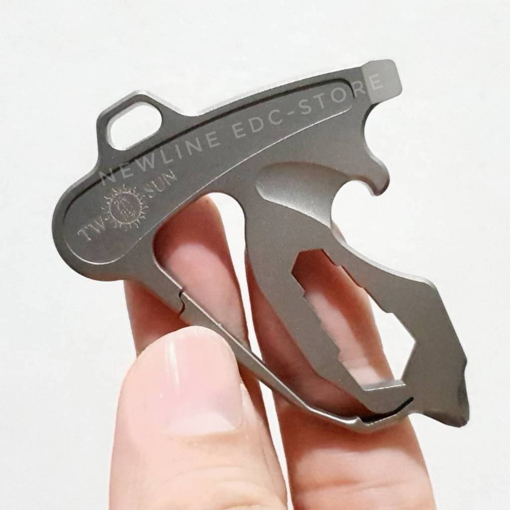 Twosun TS203 Titanium Multitool Carabiner Keychain Screwdriver