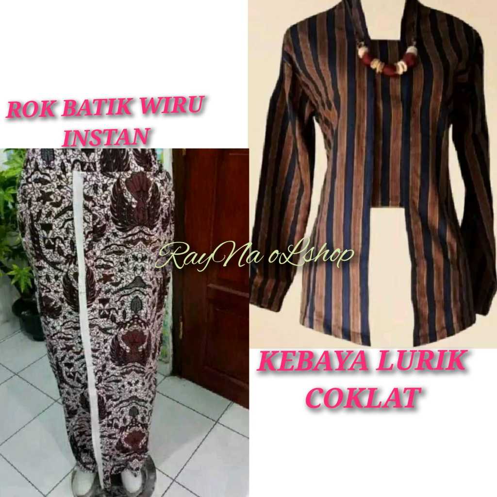 PAKETAN BAJU JAWA CEWE WANITA | KEBAYA & KAIN JARIK | KEBAYA & ROK WIRU INSTAN | PAKAIAN TRADISIONAL