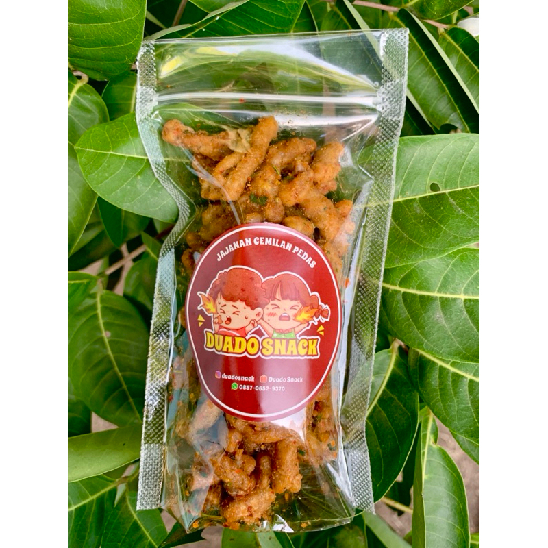 

Duado snack usus krispi pedas daun jeruk/usus pedas/usus pedas nampol/usus krispi asin gurih/usus krispi pedas daun jeruk kriuk/usus renyah/usus krispi gurih nagih/usus krispi enak