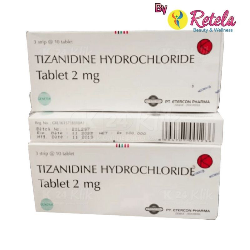 TIZANIDINE 2MG 1 STRIP 10 TABLET /