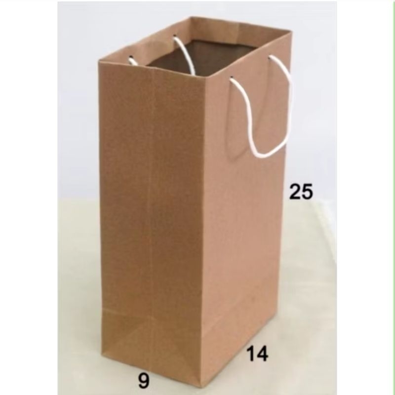 

S ( S52 ) PAPERBAG POLOS UKURAN 25*14*9 CM /PAPERBAG SOUVENIR