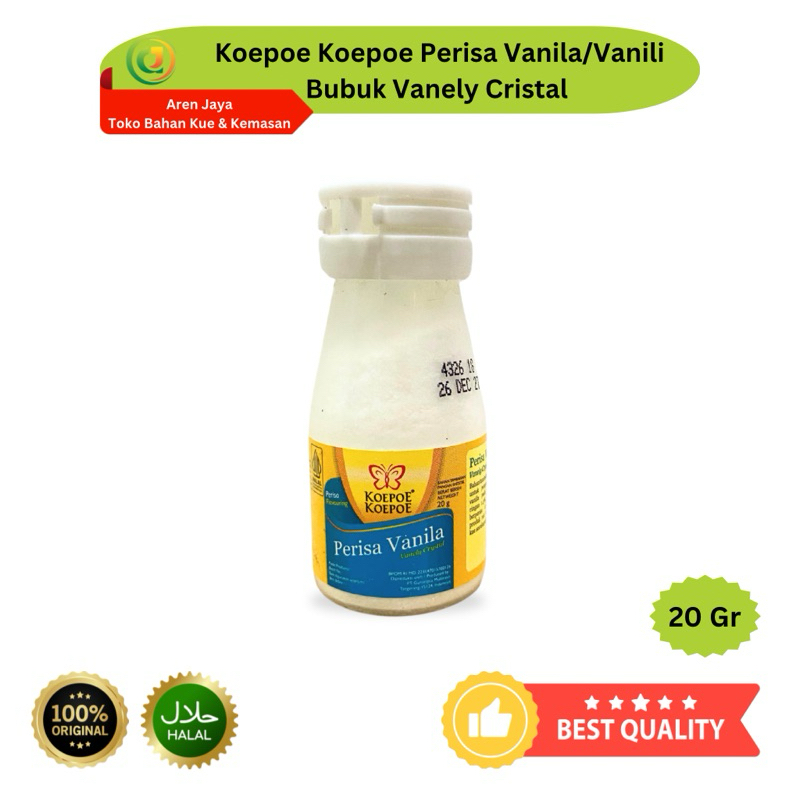 

Koepoe Koepoe Perisa Vanila Vanili Vanely Cristal Bubuk Botol 20 Gram Original