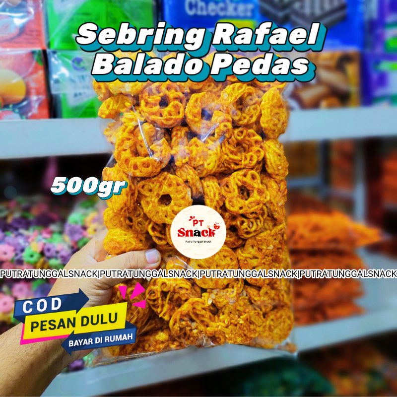 

Sebring Rafael Seblak Kerupuk Mawar 500gr Balado Pedas