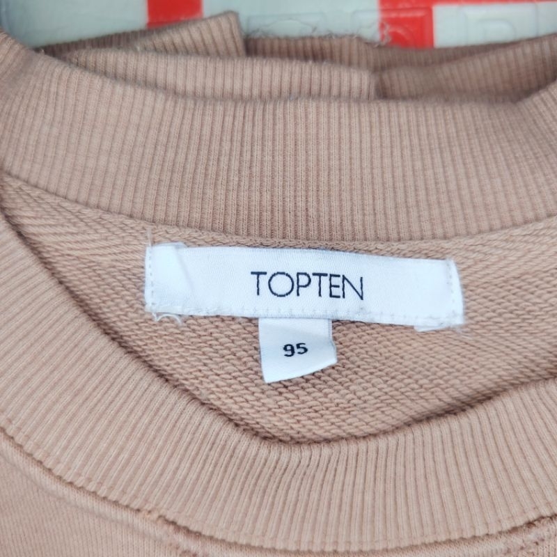 CREWNECK/SWEATER TOPTEN COKLAT SUSU