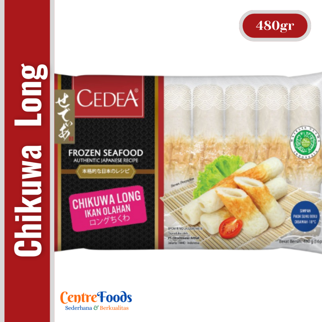 

Ikan Olahan Chikuwa Long - Cedea | 480gr [ Harga Per BKS ]