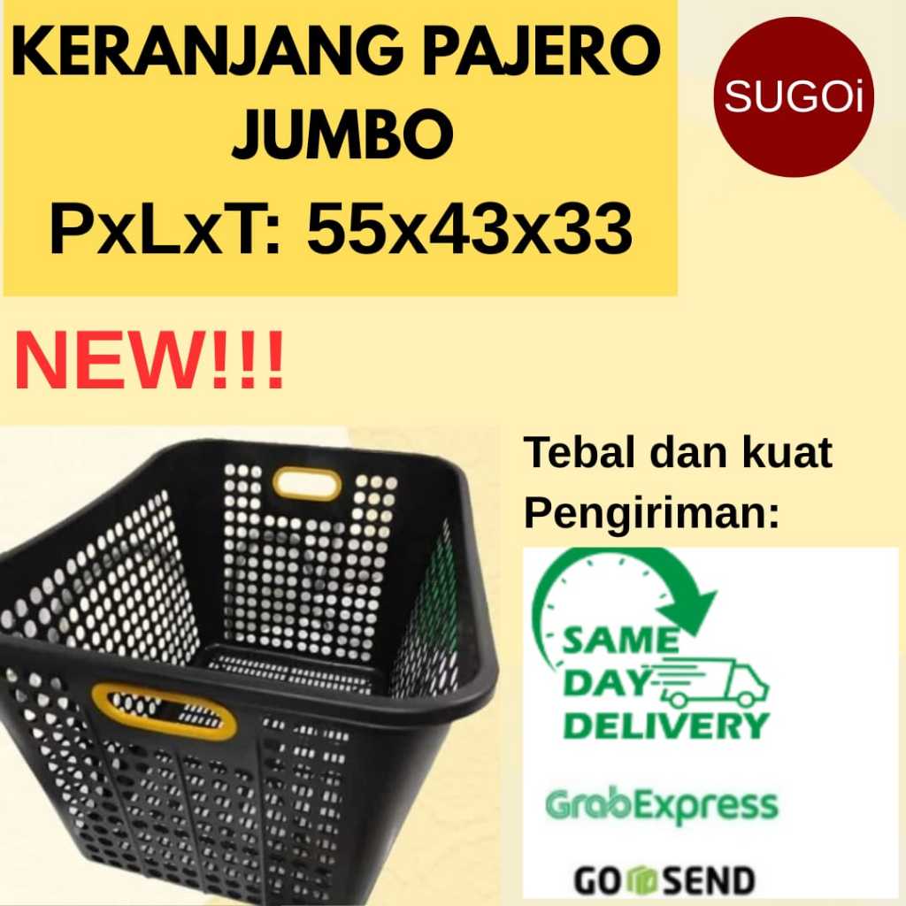Keranjang Pajero Jumbo/Keranjang Laundry Jumbo/Keranjang Baju Jumbo