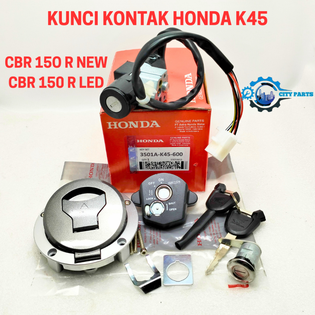KUNCI KONTAK SET K45 HONDA AHM CBR 150 R NEW CBR 150 R LED KUALITAS ORIGINAL KONCI KONTAK KEYSET