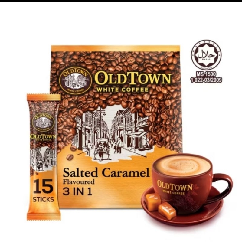 

Old town white coffee 3 in 1 salted caramel (15 sachet)