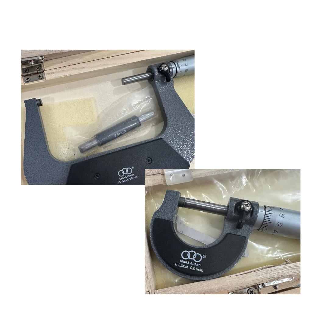 

TRICLE BRAND micrometer outside alat ukur diameter luar 0-25 25-50 50-75-75-100mm