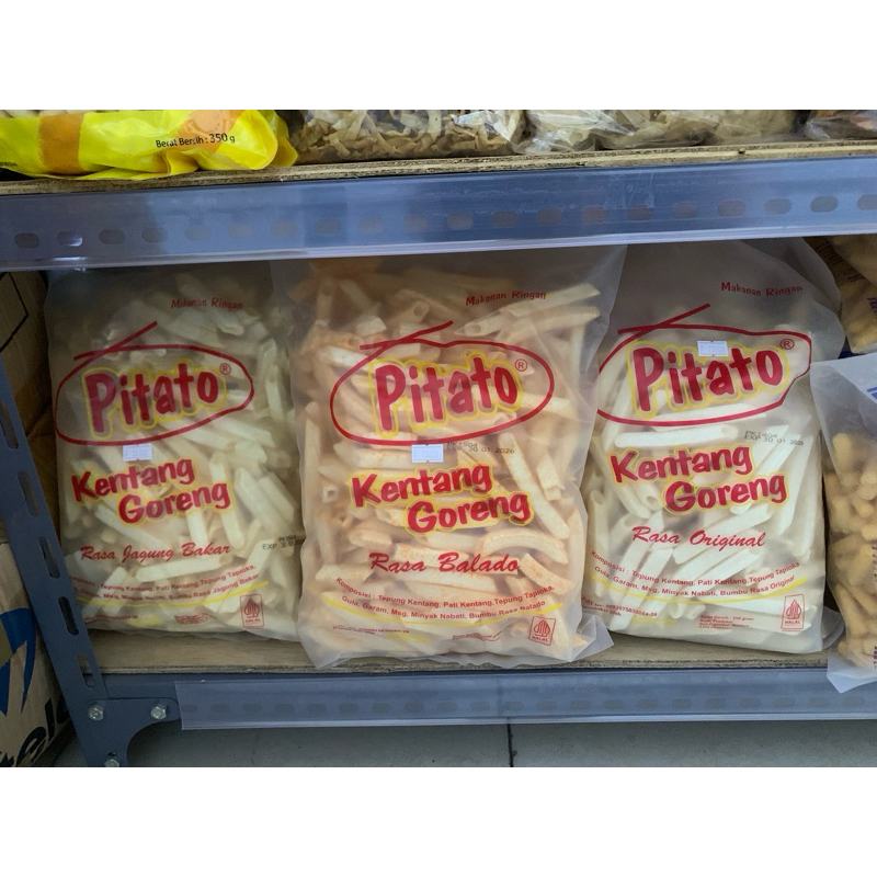 

Pitato Kentang Goreng Renyah 250 Gram