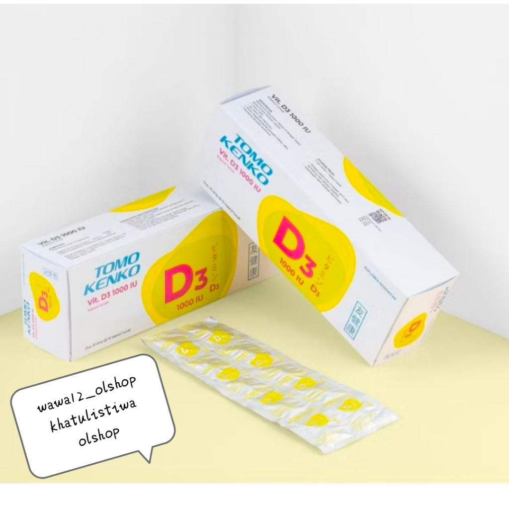 TOMO KENKO VITAMIN D3 1000IU / Vitamin D3 1000 IU Tomo Kenko