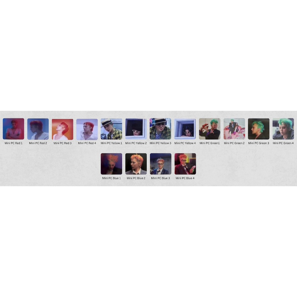 PC G-dragon Photocard Gdragon Bigbang Official G dragon Mini Jewel