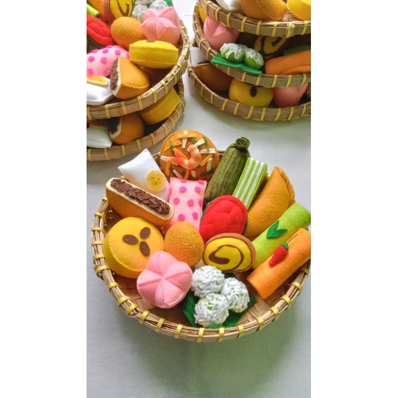 SET MAINAN JAJANAN PASAR DENGAN TAMPAH