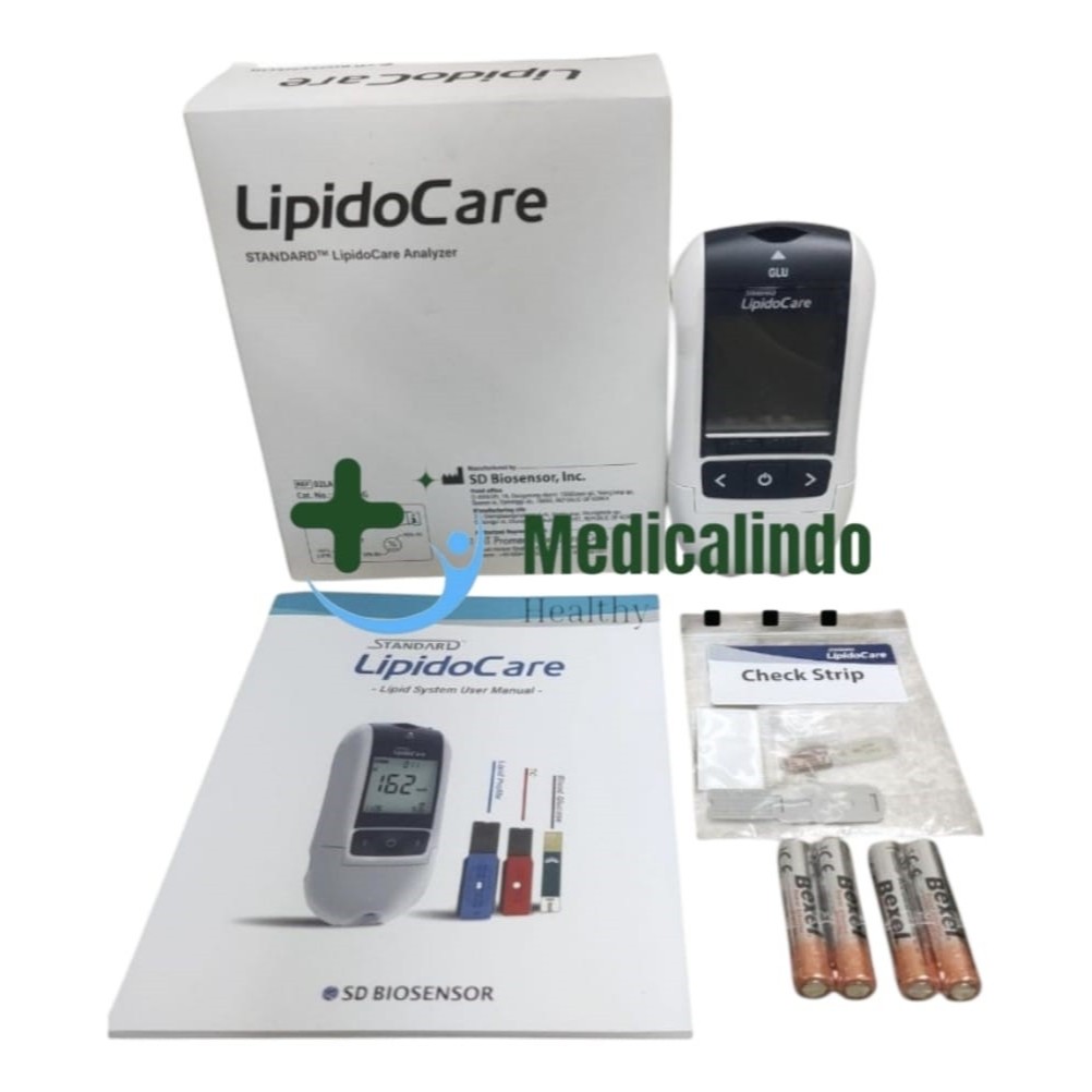 Alat Lipidocare Test Gula, Cholestrol Total, HDL, LDL & Trigliserid Lipid Panel (GLU/CHO/TG/HDL/LDL)