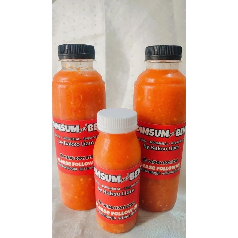 

SambaL Dimsum kemasan botol plastik 100mL dan 250mL
