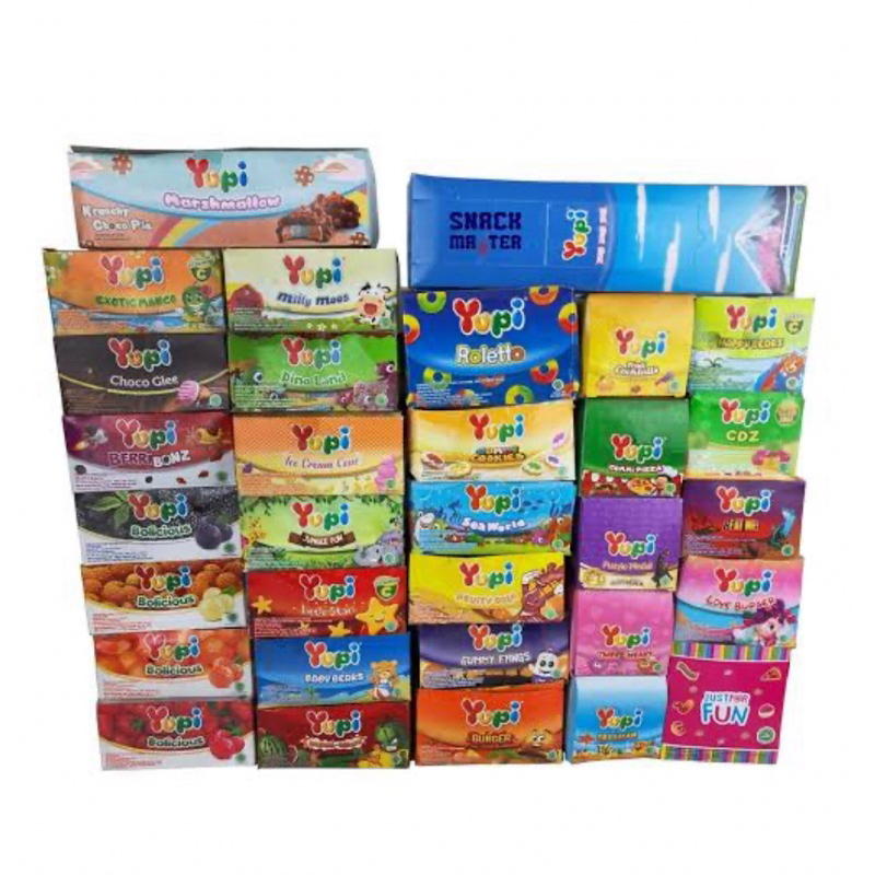 

yupi permen jelly box isi 24 burger bolicious marshmallow dino bear