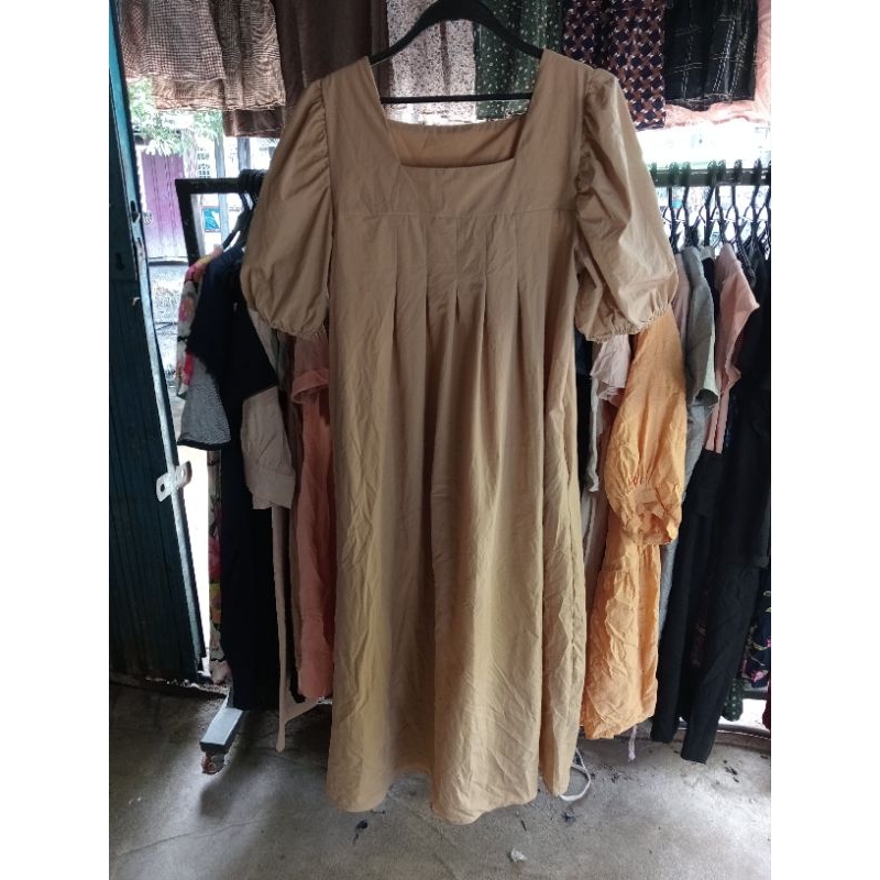 Dress Korea Coklat