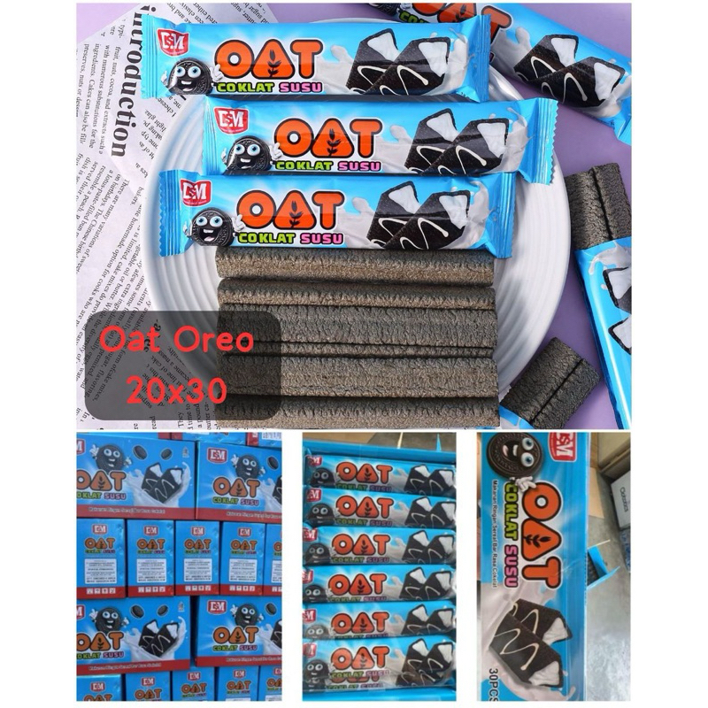 

snack oat rasa cokies cream 20 x 30