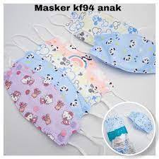 Masker KF94 Anak Motif Karakter Cowok Cewek 10 Pcs Murah