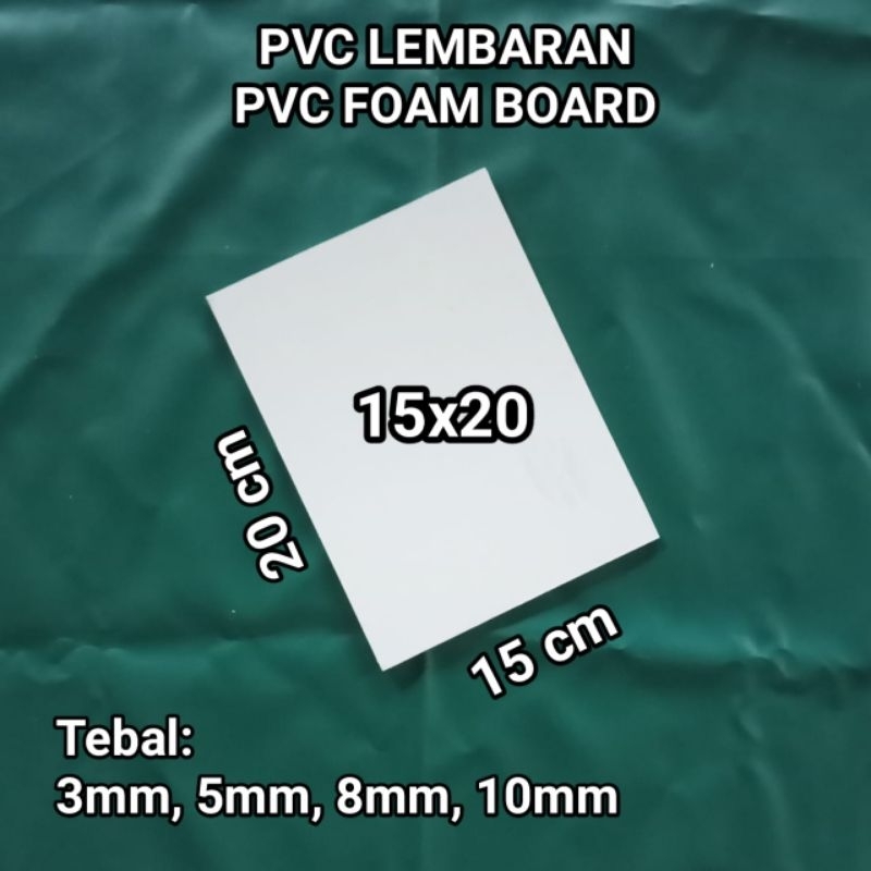 

PVC Foam Board 15x20 tebal 3mm/5mm/8mm/10mm/PVC Lembaran